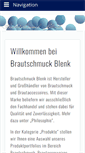 Mobile Screenshot of brautschmuck-blenk.de