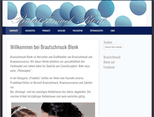 Tablet Screenshot of brautschmuck-blenk.de